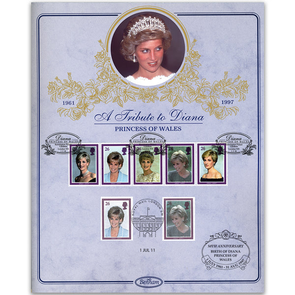 1998 Princess Diana Tribute Card - Doubled 2011