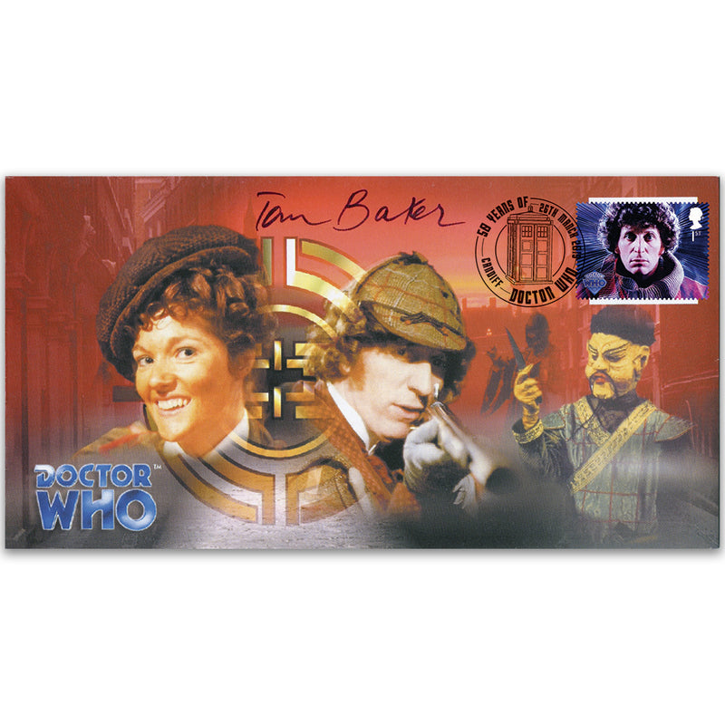 Tom Baker Sticker 2013 Dr Who - Signed Tom Baker