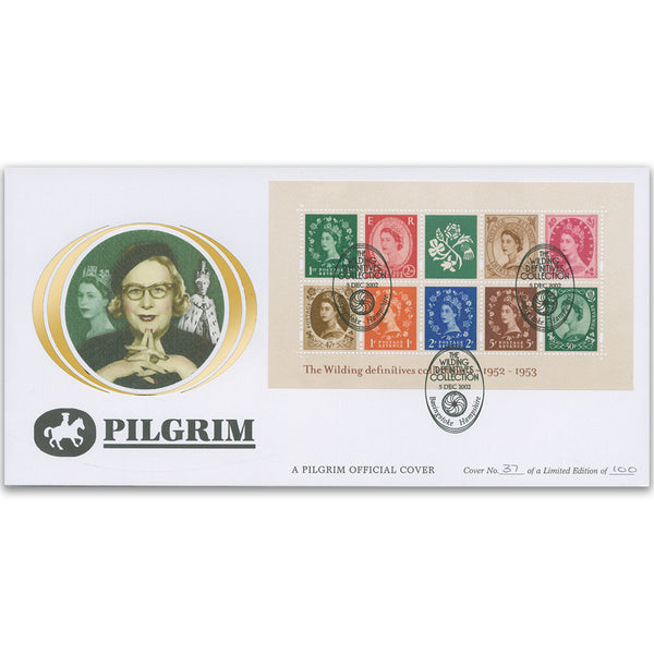2002 Wilding Definitives M/S Pilgrim Cover - Basingstoke
