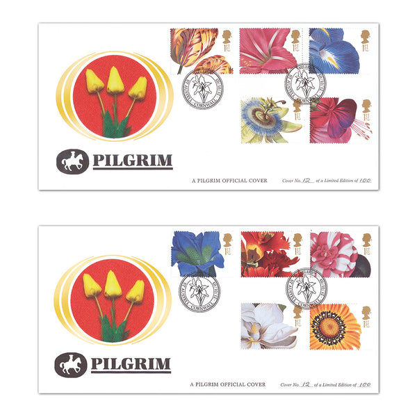 2003 Pilgrim Flowers Pair of Covers