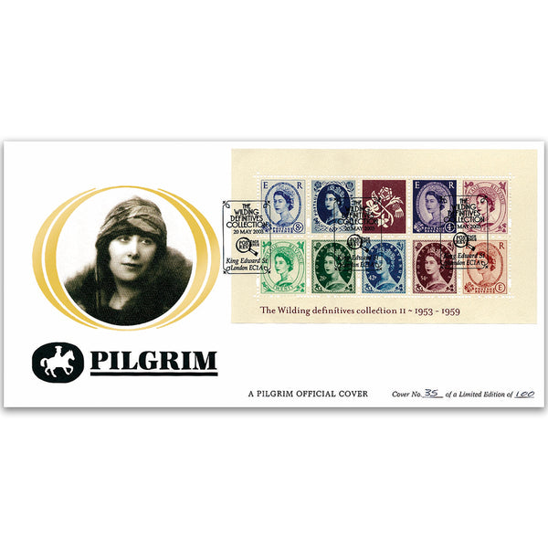 2003 Wilding Definitives M/S Pilgrim Cover - King Edward Street