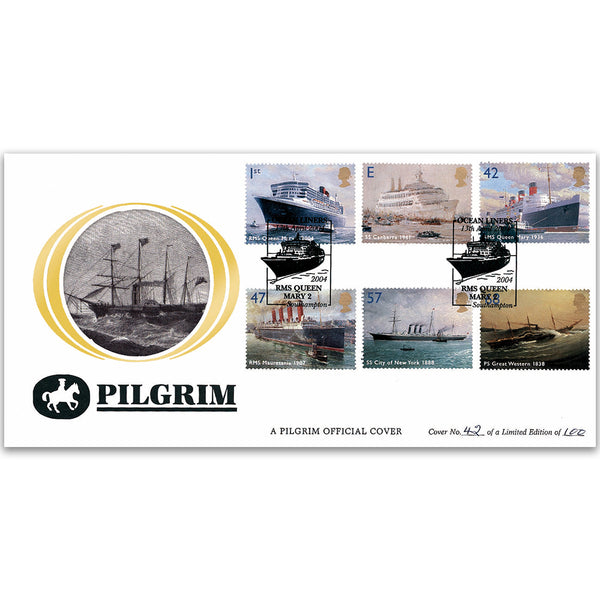 2004 Ocean Liners Pilgrim Cover - Southampton