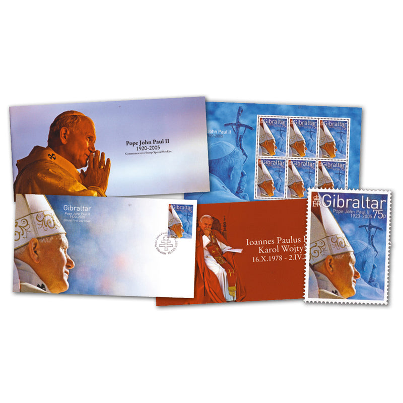 2005 Gibraltar Stamps - Pope John Paul II Commemorative Set