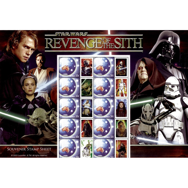 2005 Australia - Star Wars Revenge of the Sith - Souvenir Stamp Sheet