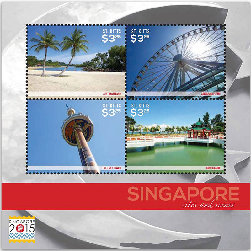 Singapore Stamp Exhibition 2015 - Sheetlet - St. Kitts