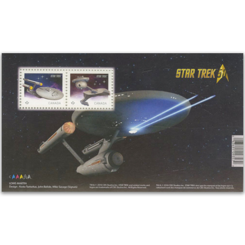 Star Trek 2016 - Miniautre Sheet - Canada