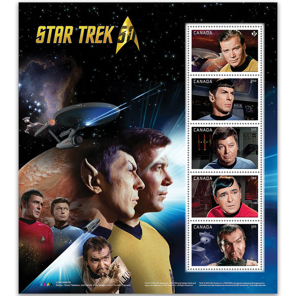 Canada Star Trek 2016 - Sheetlet - Canada