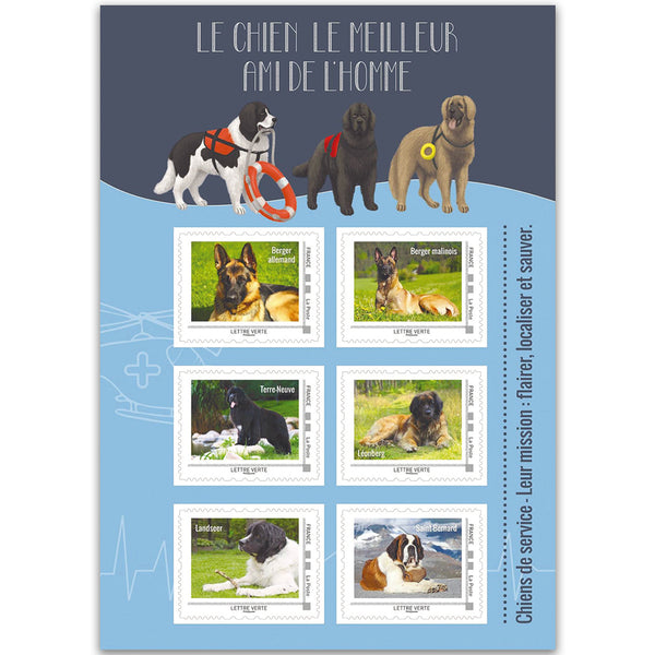 Service Dogs 2015 - Miniature Sheet - France