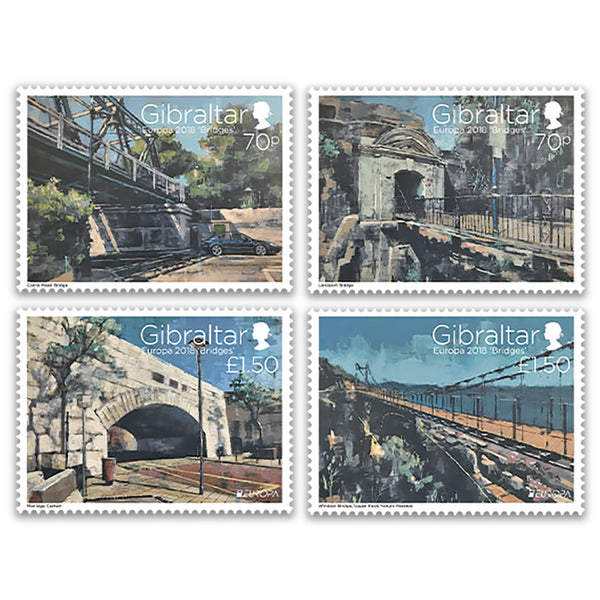 2018 Gibraltar Bridges 4v set