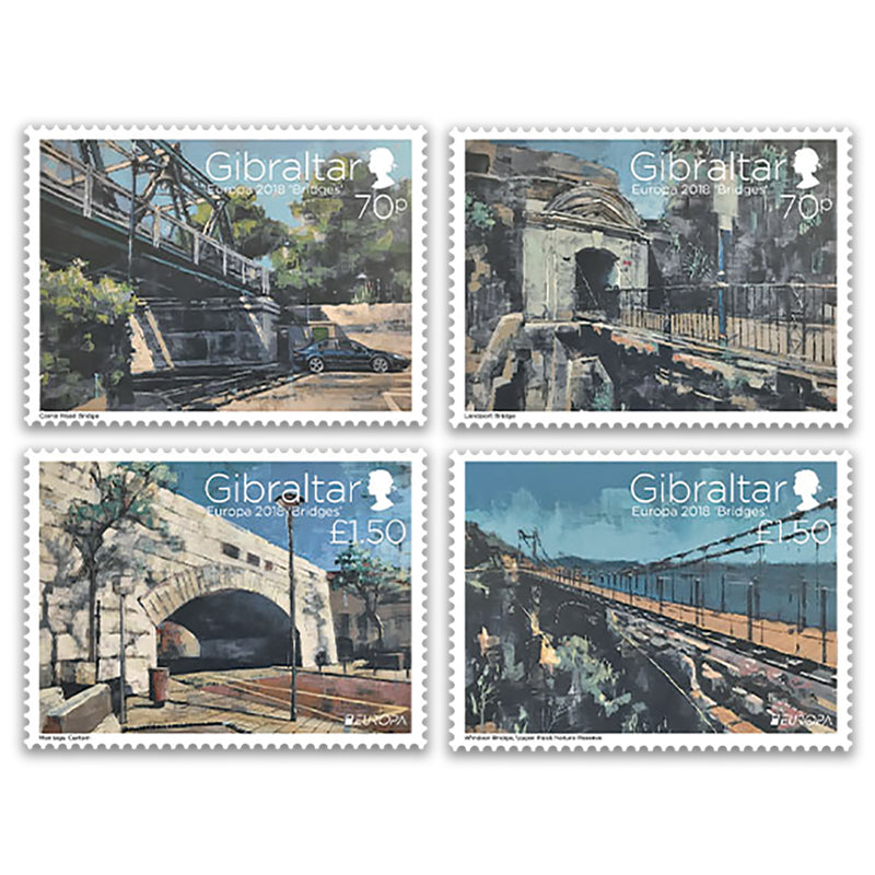 2018 Gibraltar Bridges 4v set