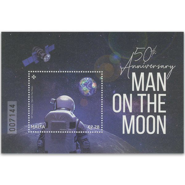 Malta 2019 50th Man on the Moon landing 1v M/S