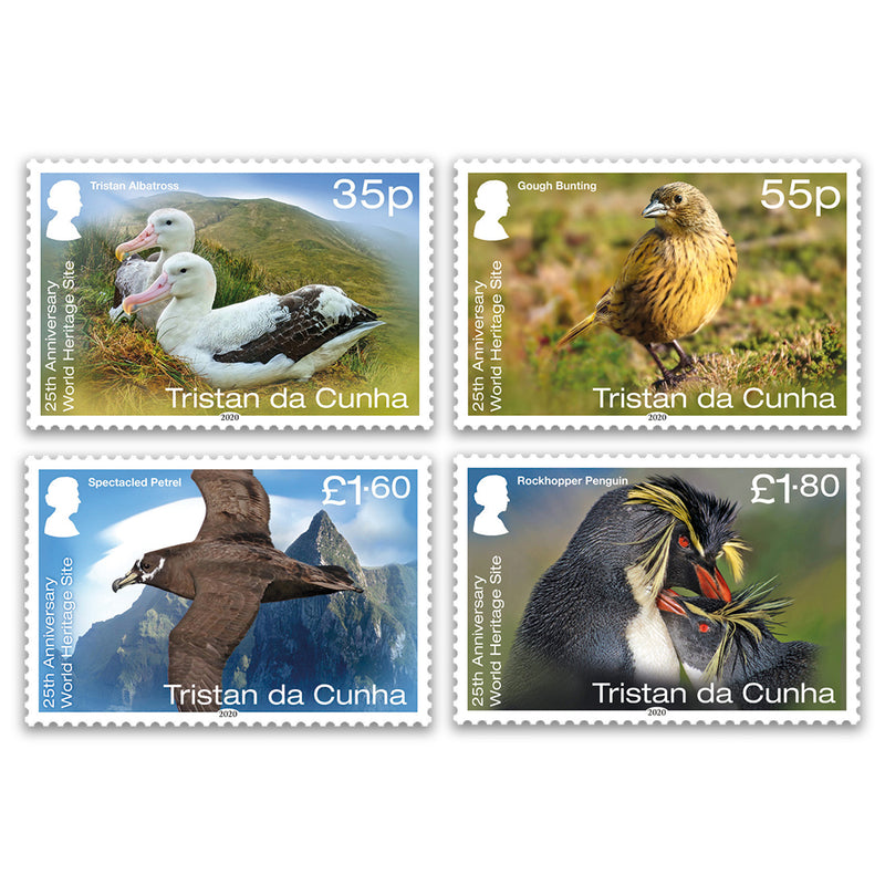 2020 Tristan da Cunha Gough & Inaccessible Ilsands UNESCO 4v set