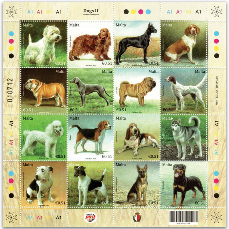 2020 Malta Dogs Sheetlet