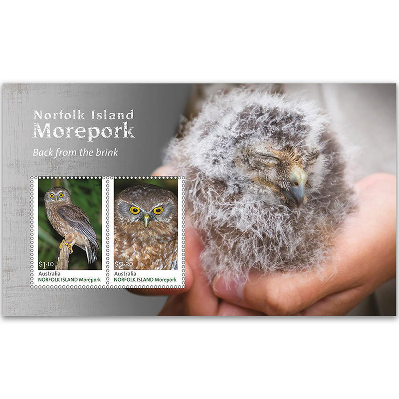 2022 Norfolk Is. Morepork Back from the Brink 2v M/S