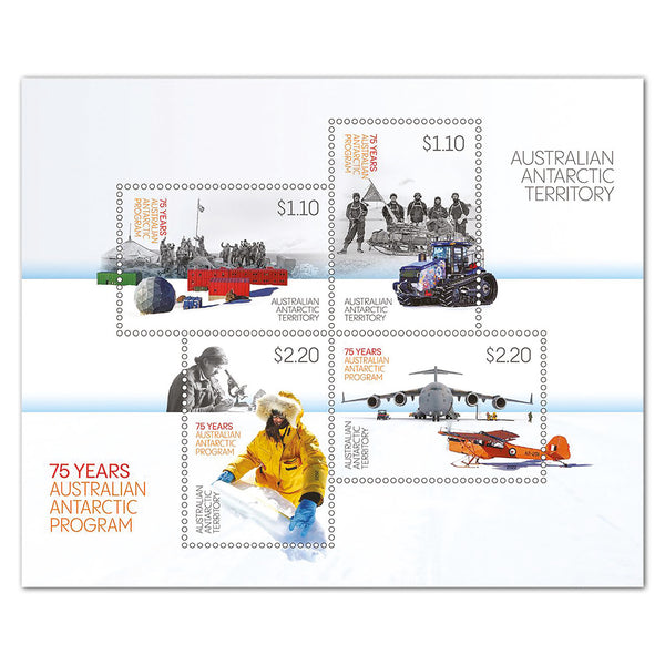 2022 Australian Antarctic Program: 75 yrs 4v M/s