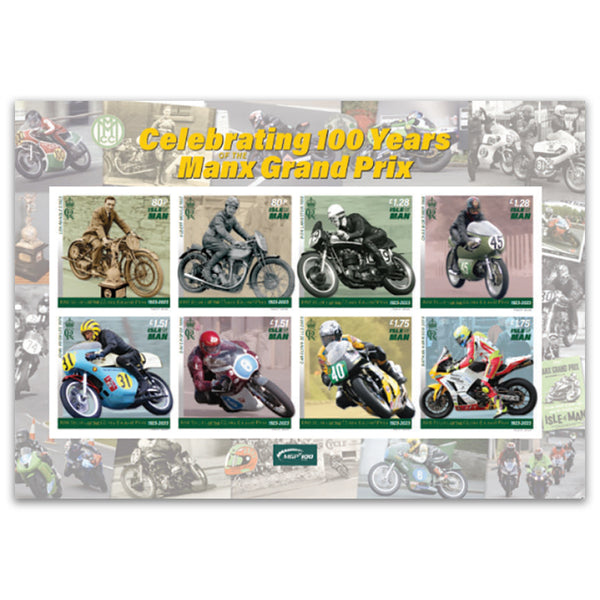 2023 I.O.M. Celebrating 100yrs of Manx Grand Prix 8v Sheet