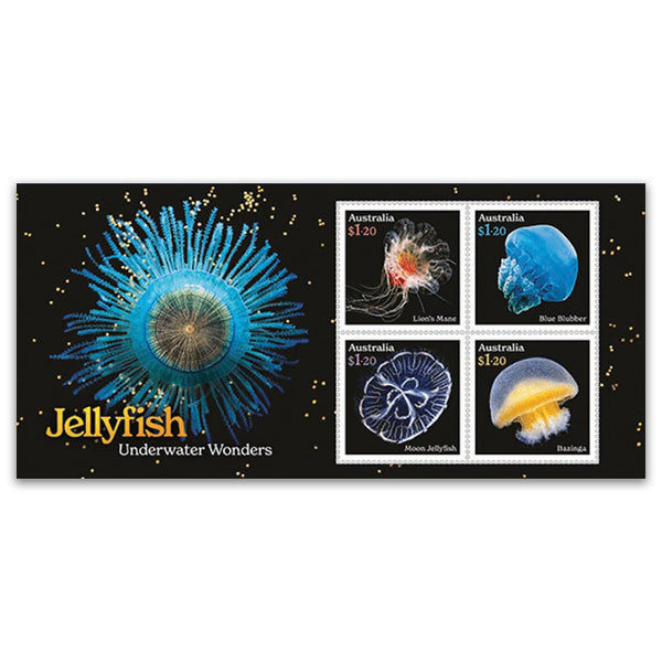 2023 Australia Jellyfish Underwater Wonders 4v Sheet