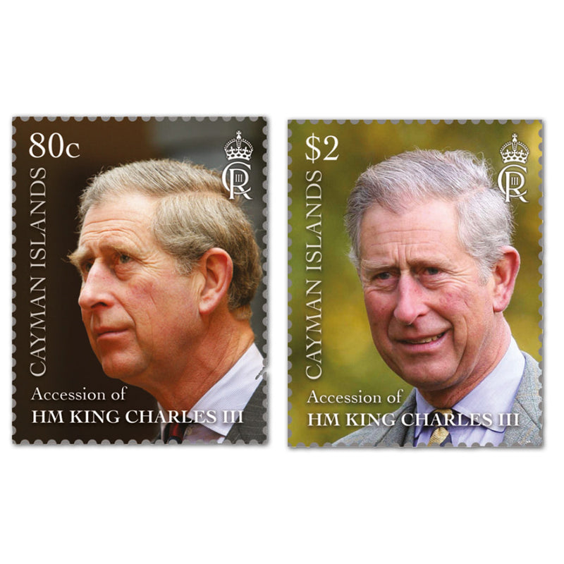 2023 Cayman Is. King Charles III Accession 2v Set
