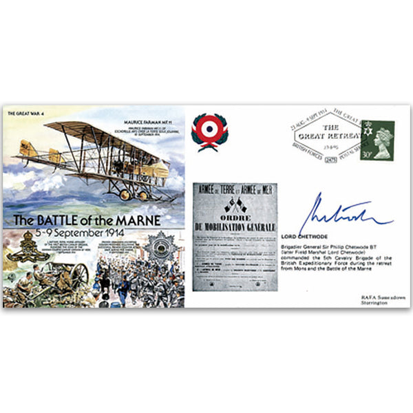 1914 Battle of the Marne - Signed Lord Chetwode