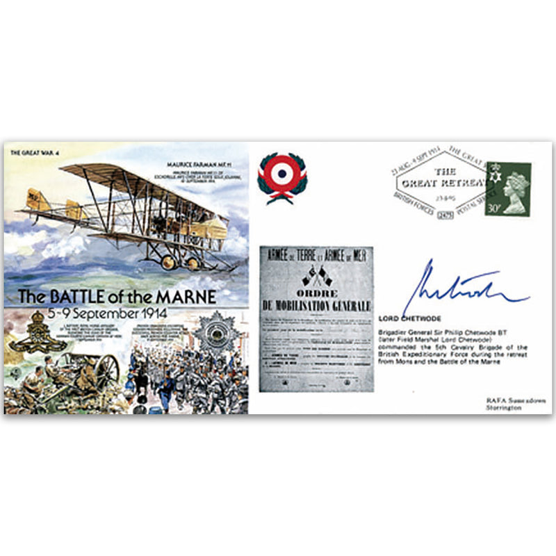 1914 Battle of the Marne - Signed Lord Chetwode