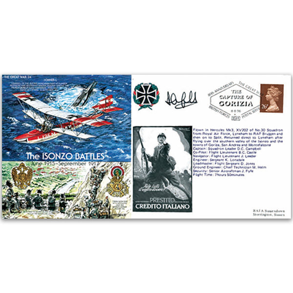 The Isonzo Battles 1915-17 - Flown and Signed by Pilot
