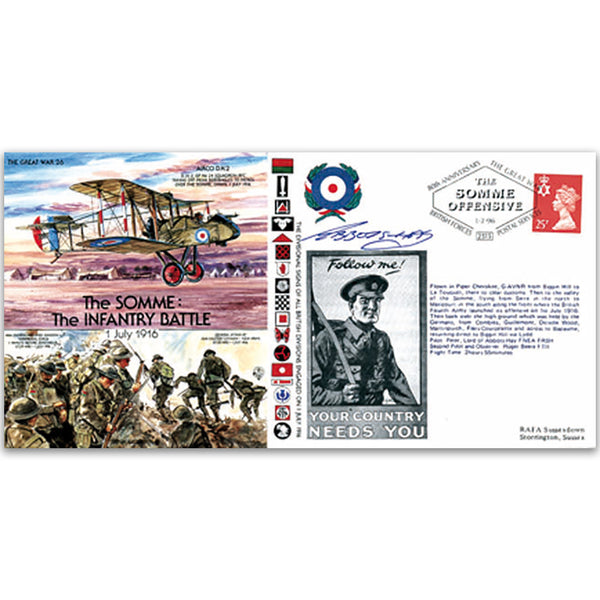 The Somme - The Infantry Battle 80th - Signed by the Pilot