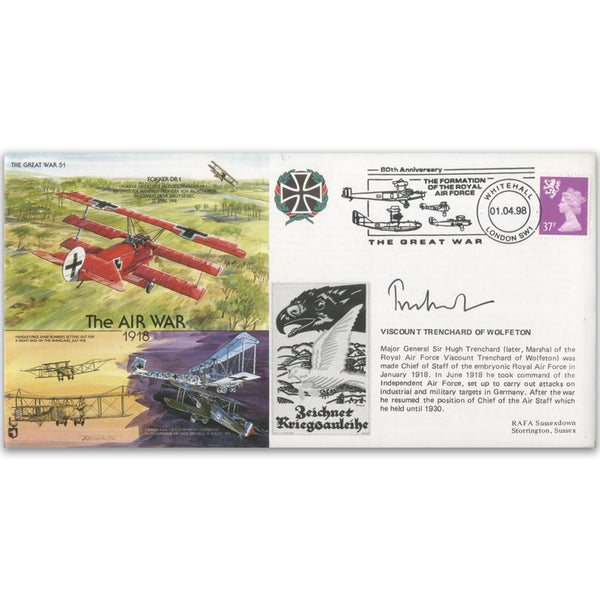 1998 The Air War - Signed by Viscount Trenchard of Wolfeton