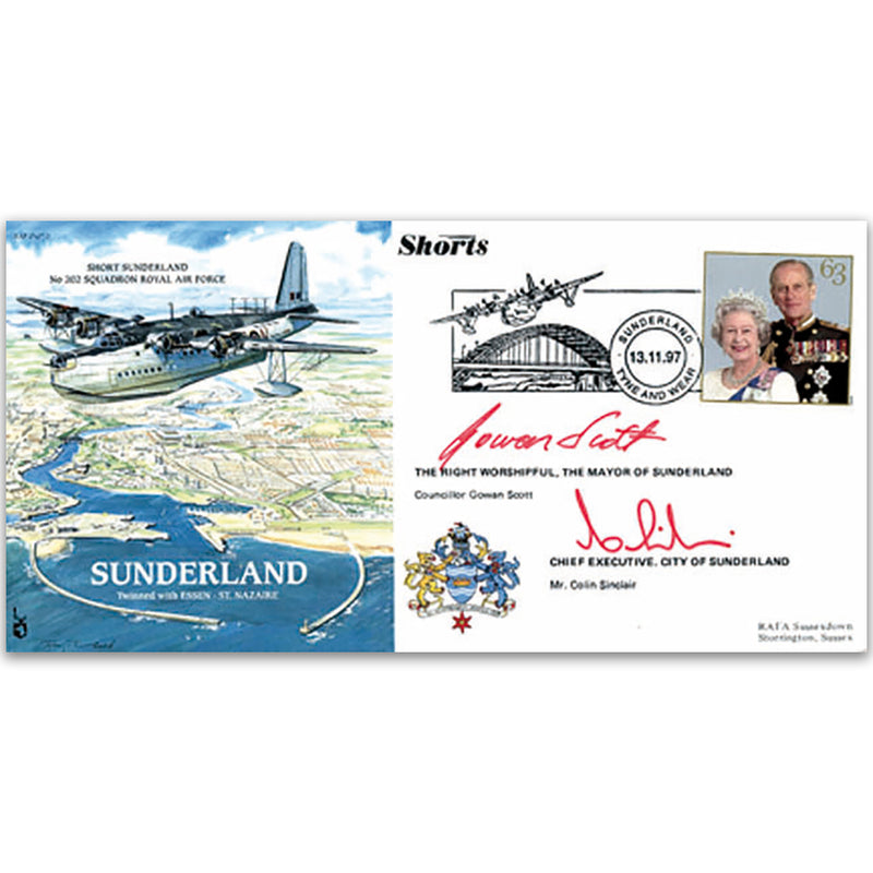 Short Sunderland - Signed by the Mayor and Chief Executive of Sunderland