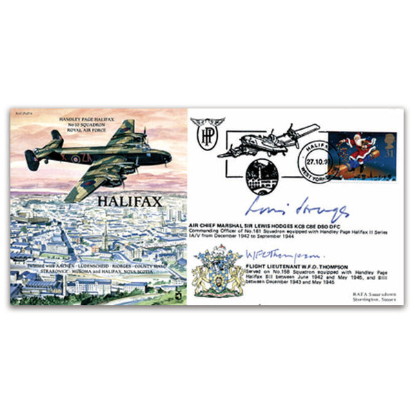 1997 Handley Page Halifax - Signed ACM Hodges & FL Thompson