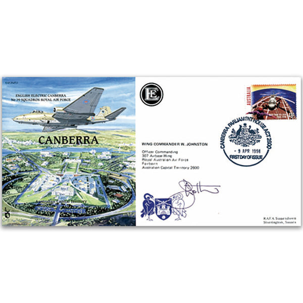 1998 No. 29 Sqn. Canberra - Signed Wg. Com. W. Johnston