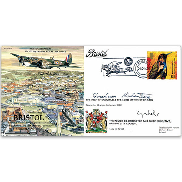 Bristol Blenheim - Signed by the Mayor and the Chief Executive of Bristol City Council