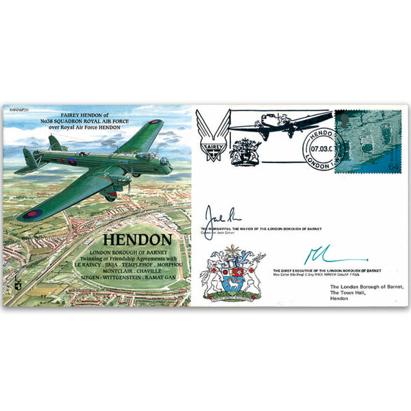 Fairey Hendon - Signed by Mayor and Chief Executive of London Borough of Barnet