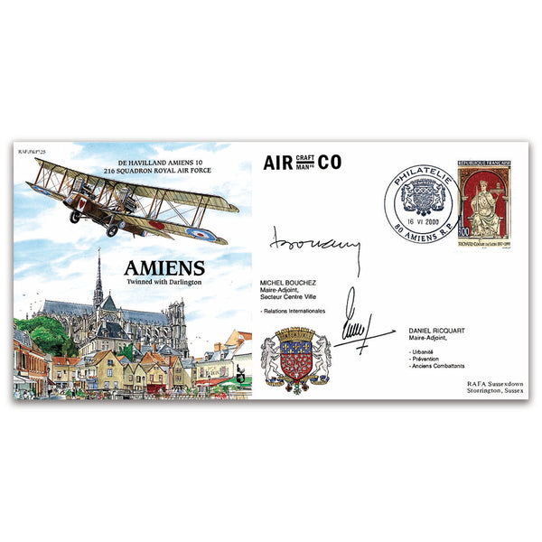 2000 De Havilland Amiens - Signed Michel Bouchez & Daniel Ricquart