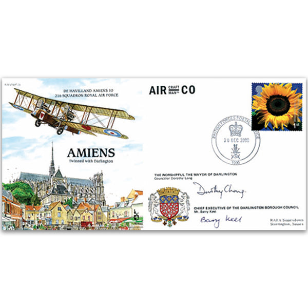 2000 De Havilland Amiens 10 - Signed by Mayor of Darlington Plus One Other