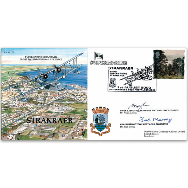Stranraer Supermarine - Signed by the Chief Executive and the Council Chairman