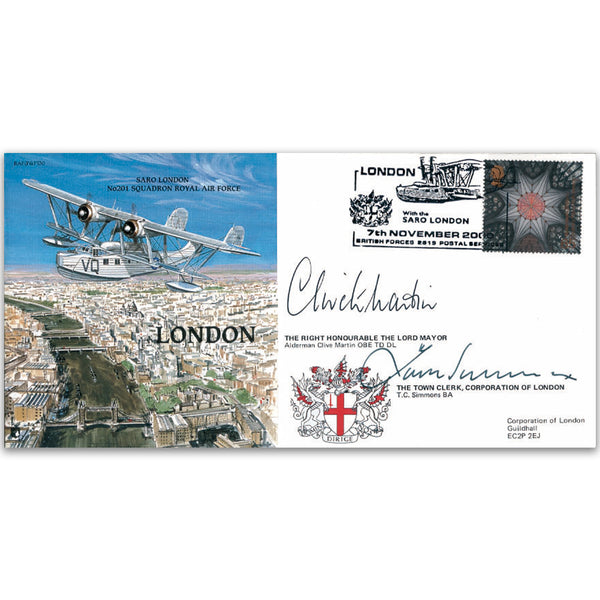 London Saro - Signed by Alderman, Lord Mayor and Town Clerk