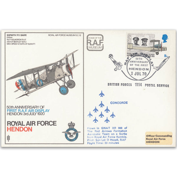 1970 RAF Hendon 50th Ann. First Air Display - Flown