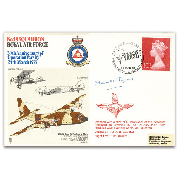 1975 RAF No 48 Sqn - Signed Maurice Taylor