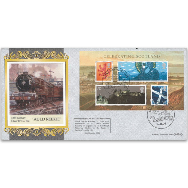 2006 Celebrating Scotland M/S - NBR Loco. No. 872 'Auld Reekie'