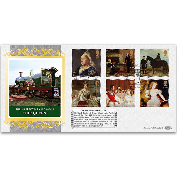 The Queen Locomotive - Queen Victoria Stamps