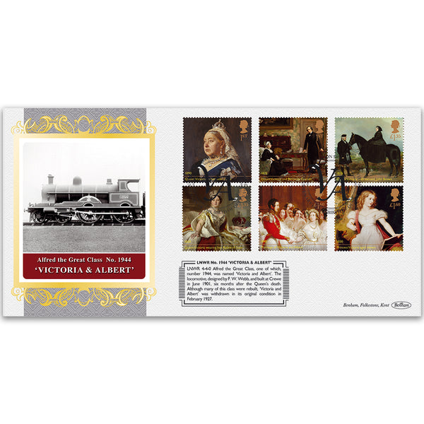 Victoria and Albert Locomotive - Queen Victoria Stamps