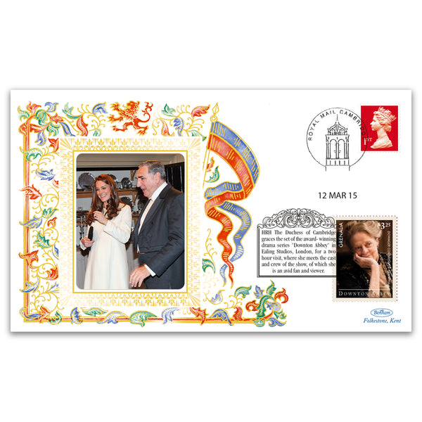 2015 Duchess of Cambridge Visits Set of Downton Abbey