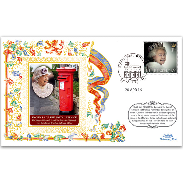 2016 Queen's 90th 500 Years of the Postal Service