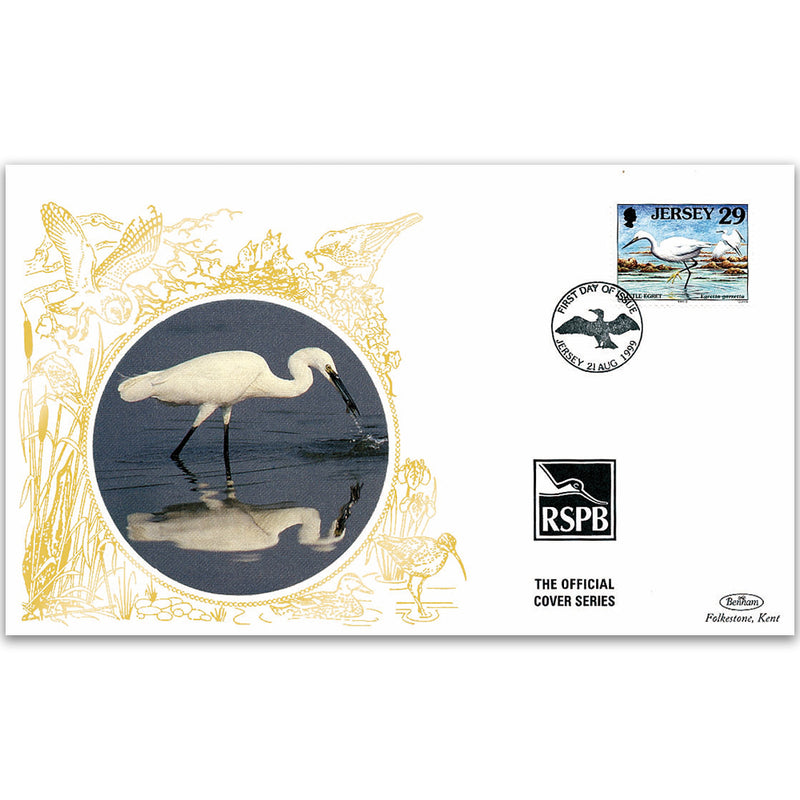 1999 Jersey - Little Egret - Benham RSPB Official