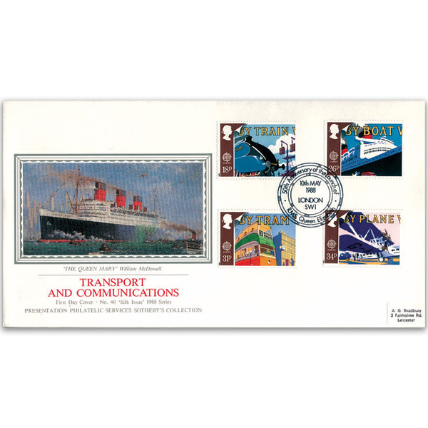 1988 Transport - RMS Q Mary - Sotheby's Cover