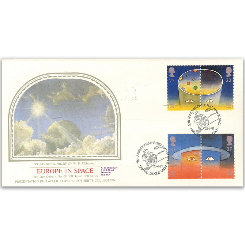 1991 Europe in Space - 30th Anniversary of Man in Space - Sotheby's Cover