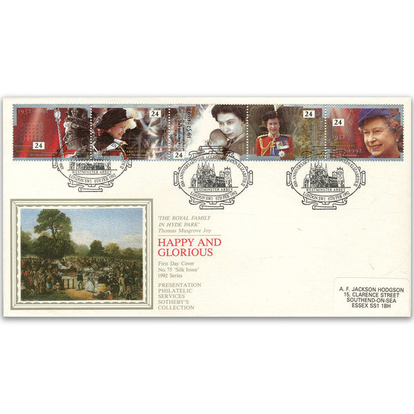 1992 The Queen's Accession 40th - Sotheby's Cover