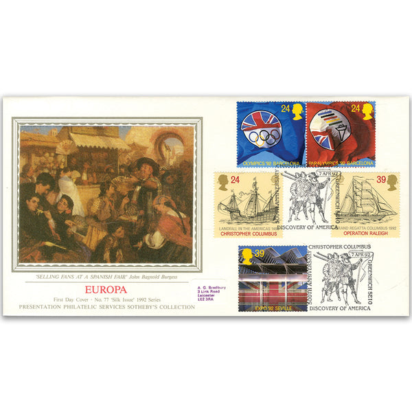 1992 Europa: International Events - Sotheby's Cover