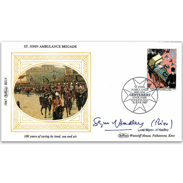 1987 St. John Ambulance 100th - Signed by Lord Slynn of Hadley