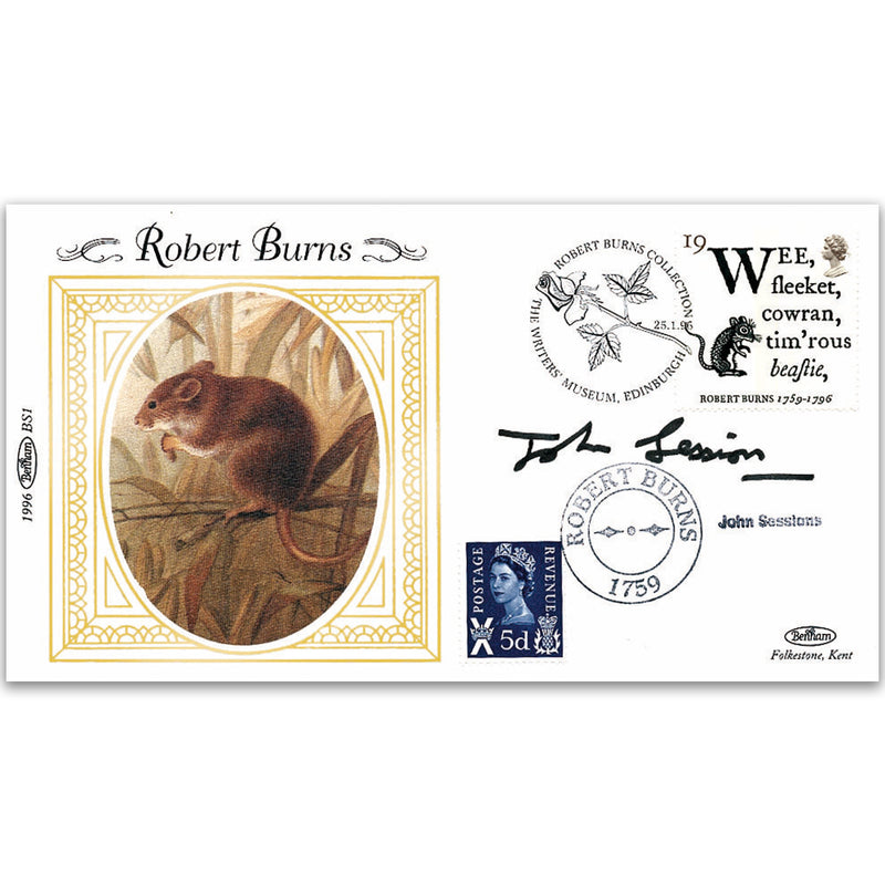 1996 Robert Burns - Signed by John Sessions